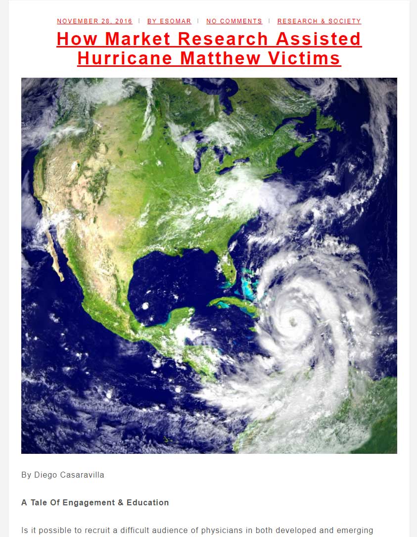 FINE promotes the usage of donation incentives in the Market Research industry.