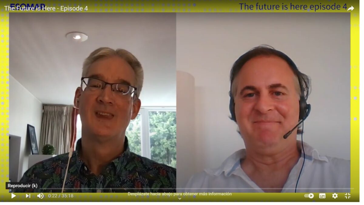 The future is here: Esomar  Director General, Finn Raben, interviews Fine´s CEO